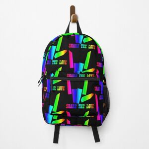 Famgem Backpack Share The Love School Bag Travel 15" Famgem Backpack Share The Love School Bag Travel 15"