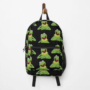 Famgem Backpack Kermit The Frog pattern School Bag Travel 15" Famgem Backpack Kermit The Frog pattern School Bag Travel 15"