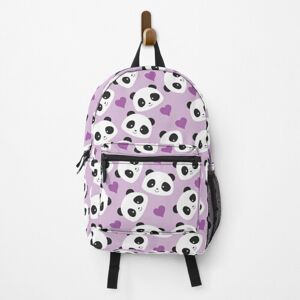 Famgem Backpack Cute Panda purple Hearts Pattern cute gift idea School Bag Travel 15" Famgem Backpack Cute Panda purple Hearts Pattern cute gift idea School Bag Travel 15"