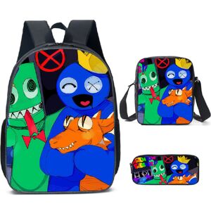 Unbranded (Blue and Green) 3Pcs/Set Rainbow Friends Kids Child Schoolbag Backpack Rucksack Unbranded (Blue and Green) 3Pcs/Set Rainbow Friends Kids Child Schoolbag Backpack Rucksack