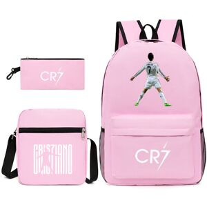 Ecvivk (Pink 1) Football star CR7 backpack Ronaldo shoulder bag student school bag Ecvivk (Pink 1) Football star CR7 backpack Ronaldo shoulder bag student school bag