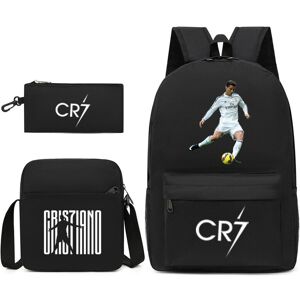Ecvivk (Black 2) Football star CR7 backpack Ronaldo shoulder bag student school bag Ecvivk (Black 2) Football star CR7 backpack Ronaldo shoulder bag student school bag