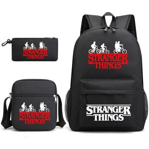 Unbranded (Black 2) Stranger Things Backpack 3Pcs Student School Bag Unbranded (Black 2) Stranger Things Backpack 3Pcs Student School Bag