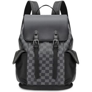 Unbranded (black) Men's Backpack Soft Leather School Bag Large Capacity Casual Business Tr Unbranded (black) Men's Backpack Soft Leather School Bag Large Capacity Casual Business Tr