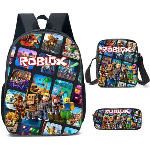 Umnuou (Rebo A5) 3Pcs/set Game Roblox Backpack Kids Shoulder Bag Pencil Strap Back To S Umnuou (Rebo A5) 3Pcs/set Game Roblox Backpack Kids Shoulder Bag Pencil Strap Back To S