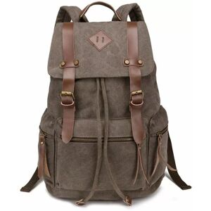 Unbranded (Brown) Mens Lady Vintage Canvas Backpack School Bag Satchel Rucksack Travel Cam Unbranded (Brown) Mens Lady Vintage Canvas Backpack School Bag Satchel Rucksack Travel Cam