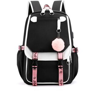 Unbranded (Black) Large School Bags For Teenage Girls Backpack Rucksack Shoulder Bag Multi Unbranded (Black) Large School Bags For Teenage Girls Backpack Rucksack Shoulder Bag Multi