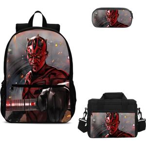 MAYJAM Star Wars Darth Maul School Backpack Insultaed Lunch Bag Crossbody Bag Pen Box-- MAYJAM Star Wars Darth Maul School Backpack Insultaed Lunch Bag Crossbody Bag Pen Box--