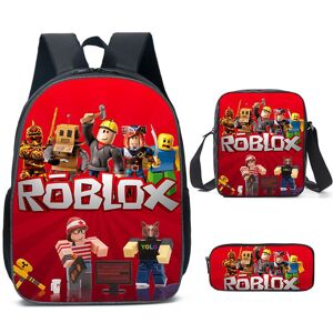 Unbranded (Style B) 3pcs Roblox Schoolbag Lunch Bag Pencil Case Set Backpack Kids Educatio Unbranded (Style B) 3pcs Roblox Schoolbag Lunch Bag Pencil Case Set Backpack Kids Educatio