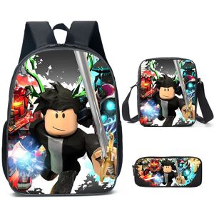 Unbranded (Style J) 3pcs Roblox Schoolbag Lunch Bag Pencil Case Set Backpack Kids Educatio Unbranded (Style J) 3pcs Roblox Schoolbag Lunch Bag Pencil Case Set Backpack Kids Educatio
