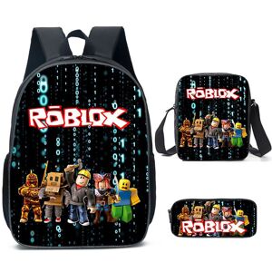 Unbranded (Style F) 3pcs Roblox Schoolbag Lunch Bag Pencil Case Set Backpack Kids Educatio Unbranded (Style F) 3pcs Roblox Schoolbag Lunch Bag Pencil Case Set Backpack Kids Educatio