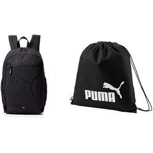Puma Unisex Adult Buzz Backpack Backpack - black, OSFA & Unisex Phase Sack Gym Bag, B Puma Unisex Adult Buzz Backpack Backpack - black, OSFA & Unisex Phase Sack Gym Bag, B