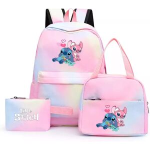 SRJ STAR (02) 3pcs Lilo Stitch Angel Backpack Kids Boys Girls School Bag Lunch Bag Pencil SRJ STAR (02) 3pcs Lilo Stitch Angel Backpack Kids Boys Girls School Bag Lunch Bag Pencil