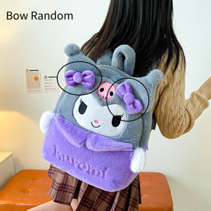 Unbranded (Purple Kuromi) Cinnamoroll Sanrio Kuromi Hello Kitty Melody Cartoon Plush Backp Unbranded (Purple Kuromi) Cinnamoroll Sanrio Kuromi Hello Kitty Melody Cartoon Plush Backp