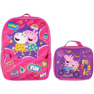 Peppa Pig School Travel Backpack Set For Girls With Detachable Insulat Peppa Pig School Travel Backpack Set For Girls With Detachable Insulat