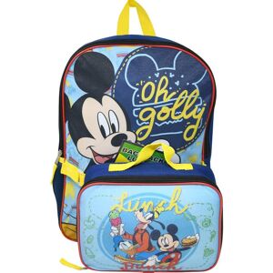 Disney Mickey Mouse 16"""" Backpack with Lunch Bag- on golly Disney Mickey Mouse 16"""" Backpack with Lunch Bag- on golly