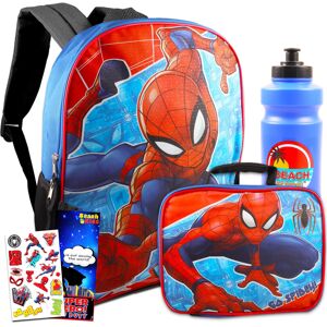 Marvel Spiderman School Supplies for Kids - Bundle with Spiderman Backpack and Lunch Ba Marvel Spiderman School Supplies for Kids - Bundle with Spiderman Backpack and Lunch Ba