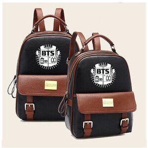 Unbranded (Black) Korea Women Men Bts Backpack Pu Leather Schoolbag Zipper Shoulder Rucksa Unbranded (Black) Korea Women Men Bts Backpack Pu Leather Schoolbag Zipper Shoulder Rucksa
