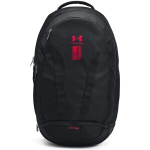 Under Armour Unisex-Adult Hustle 5.0 Backpack (017) Black / Black / Red One Size Under Armour Unisex-Adult Hustle 5.0 Backpack (017) Black / Black / Red One Size
