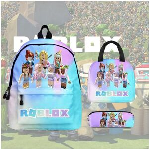 Unbranded Rainbow Girls 3pcs Roblox Backpack Lunch Bag Pencil Students Schoolbag Case Unbranded Rainbow Girls 3pcs Roblox Backpack Lunch Bag Pencil Students Schoolbag Case