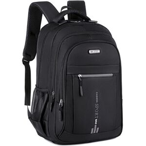 Unbranded (Black) Large Backpack Business Capacity Leisure Computer Bag Travel Stylish Sch Unbranded (Black) Large Backpack Business Capacity Leisure Computer Bag Travel Stylish Sch