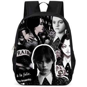 Unbranded (Black) The Wednesday Adams Family Backpack Large Capacity Schoolbag Travel Bag Unbranded (Black) The Wednesday Adams Family Backpack Large Capacity Schoolbag Travel Bag