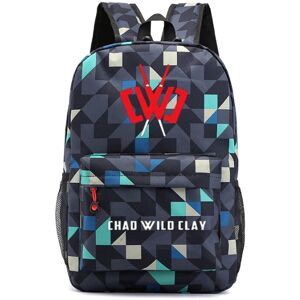 Unbranded (Diamond Blue A) Clay Chad Wild Kids Backpack Boys School Bag Student Laptop Gif Unbranded (Diamond Blue A) Clay Chad Wild Kids Backpack Boys School Bag Student Laptop Gif