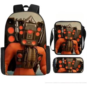 Unbranded (Style24) Skibidi Cartoon Toilet Printed Backpack Child Schoolbag Shoulder Bag P Unbranded (Style24) Skibidi Cartoon Toilet Printed Backpack Child Schoolbag Shoulder Bag P