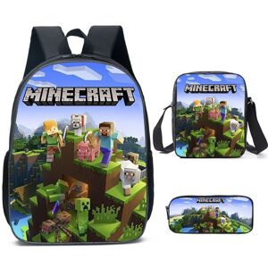 Unbranded (Style 19) Cartoon Minecraft Printed Backpack Student Schoolbag Shoulder Bag Pen Unbranded (Style 19) Cartoon Minecraft Printed Backpack Student Schoolbag Shoulder Bag Pen