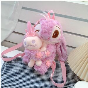 Unbranded (Pink) Lilo Stitch Pink Blue Plush Bags Cute Cartoon Backpack Gifts Zipper Child Unbranded (Pink) Lilo Stitch Pink Blue Plush Bags Cute Cartoon Backpack Gifts Zipper Child