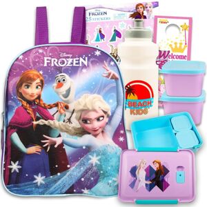 Disney Frozen Mini Backpack and Lunch Box Bundle with Stickers 11"" (Frozen Pre Disney Frozen Mini Backpack and Lunch Box Bundle with Stickers 11"" (Frozen Pre