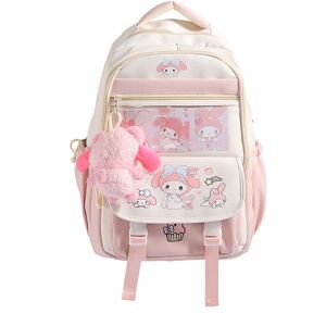 Unbranded (Melody) Sanrio Melody Kuromi Backpack With Lightweight Design For Commuting And Unbranded (Melody) Sanrio Melody Kuromi Backpack With Lightweight Design For Commuting And