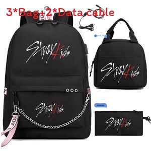 Unbranded (Style C ) Stray Kuromi Kids Print Backpack Lunch Bag Pencil Case Fashion School Unbranded (Style C ) Stray Kuromi Kids Print Backpack Lunch Bag Pencil Case Fashion School