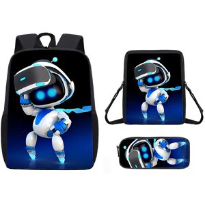 Unbranded (06) Cartoon Bot Astro Pattern Backpack Shoulder Bag Pencil Case Three Piece Set Unbranded (06) Cartoon Bot Astro Pattern Backpack Shoulder Bag Pencil Case Three Piece Set