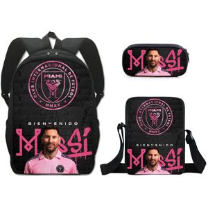 Unbranded (08) Pattern Lionel Messifootballer Three Piece Set Backpack Shoulder Pencil Bag Unbranded (08) Pattern Lionel Messifootballer Three Piece Set Backpack Shoulder Pencil Bag
