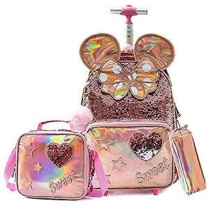 Unbranded (Color 8, One size) School Bags Kids Rolling Unicorn Backpack for Girls Luggage Unbranded (Color 8, One size) School Bags Kids Rolling Unicorn Backpack for Girls Luggage