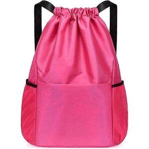 Unbranded (As show, One size) Pink Drawstring Sports Backpack, Drawstring Sports Bag, Wate Unbranded (As show, One size) Pink Drawstring Sports Backpack, Drawstring Sports Bag, Wate