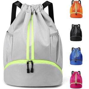 Unbranded (As show, One size) Gray Waterproof Backpack Gym Bag with Shoes Y Compartment Wa Unbranded (As show, One size) Gray Waterproof Backpack Gym Bag with Shoes Y Compartment Wa