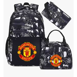 Unbranded (Grey Manchester United) Football star peripheral backpack student schoolbag thr Unbranded (Grey Manchester United) Football star peripheral backpack student schoolbag thr