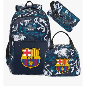 Unbranded (Green Barcelona) Football star peripheral backpack student schoolbag three-piec Unbranded (Green Barcelona) Football star peripheral backpack student schoolbag three-piec