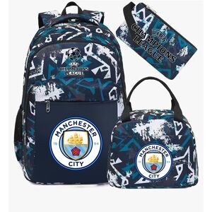 Unbranded (Green Manchester City) Football star peripheral backpack student schoolbag thre Unbranded (Green Manchester City) Football star peripheral backpack student schoolbag thre