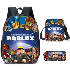 Unbranded (Style A) Roblox 3pcs Schoolbag Lunch Bag Pencil Case Set Backpack Gift Educatio Unbranded (Style A) Roblox 3pcs Schoolbag Lunch Bag Pencil Case Set Backpack Gift Educatio