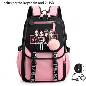 Unbranded (Black Pink) Creative Peripheral Blackpink Fans Large Backpack Pendant Students Unbranded (Black Pink) Creative Peripheral Blackpink Fans Large Backpack Pendant Students