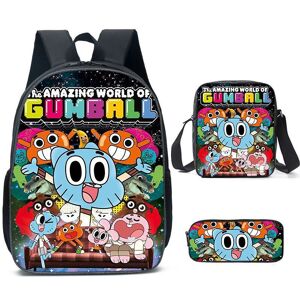 INIU (1, Backpack) The Amazing World of Gumball Backpack Student Schoolbag Cartoon 3D INIU (1, Backpack) The Amazing World of Gumball Backpack Student Schoolbag Cartoon 3D