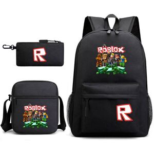 INIU (- Style-16, 3-Piece Set) Roblox Game Merchandise Unisex Backpack for School, Tr INIU (- Style-16, 3-Piece Set) Roblox Game Merchandise Unisex Backpack for School, Tr