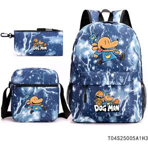 INIU (31, ???) Dog Man Kids School Backpack with Iron-On Design – Anime-Inspired 3-Pi INIU (31, ???) Dog Man Kids School Backpack with Iron-On Design – Anime-Inspired 3-Pi