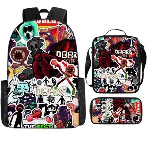 INIU (1, Three-piece Set) Doors Roblox Figure Escape the Mansion Kids Backpack for Pr INIU (1, Three-piece Set) Doors Roblox Figure Escape the Mansion Kids Backpack for Pr