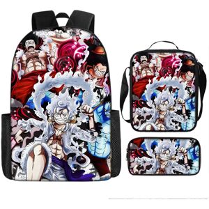 INIU (28, 17????) One Piece Luffy Backpack Set – 3-Piece School Backpack for Kids, An INIU (28, 17????) One Piece Luffy Backpack Set – 3-Piece School Backpack for Kids, An