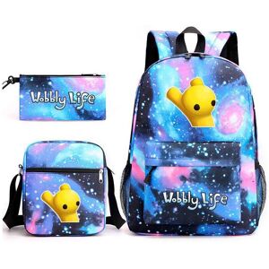 Unbranded (Starry Sky) Life Wobbly Printed Design Backpack And Shoulder Bag Three Piece Se Unbranded (Starry Sky) Life Wobbly Printed Design Backpack And Shoulder Bag Three Piece Se