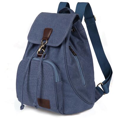 Unbranded (Lake Blue) Casual Bucket Daypack Backpacks Large Capacity Schoolbag With Side Z Unbranded (Lake Blue) Casual Bucket Daypack Backpacks Large Capacity Schoolbag With Side Z